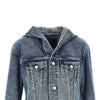 hooded denim jacket