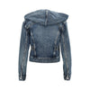 hooded denim jacket