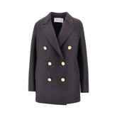 HARRIS WHARF LONDON 46 pressed wool double-breasted peacoat