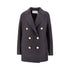 HARRIS WHARF LONDON 46 pressed wool double-breasted peacoat