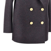 HARRIS WHARF LONDON 46 pressed wool double-breasted peacoat