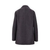 HARRIS WHARF LONDON 46 pressed wool double-breasted peacoat