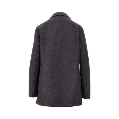 HARRIS WHARF LONDON 46 pressed wool double-breasted peacoat