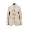 pressed wool nehru jacket