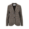 prince of wales fabric blazer