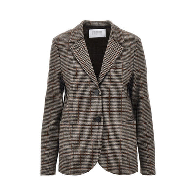 prince of wales fabric blazer