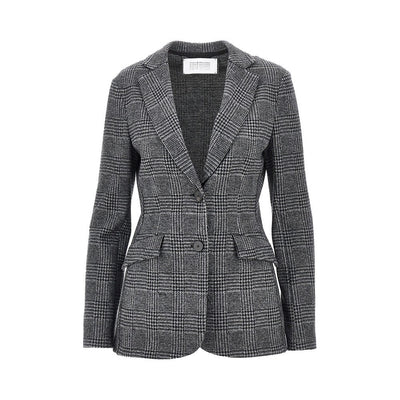 prince of wales single-breasted jacket