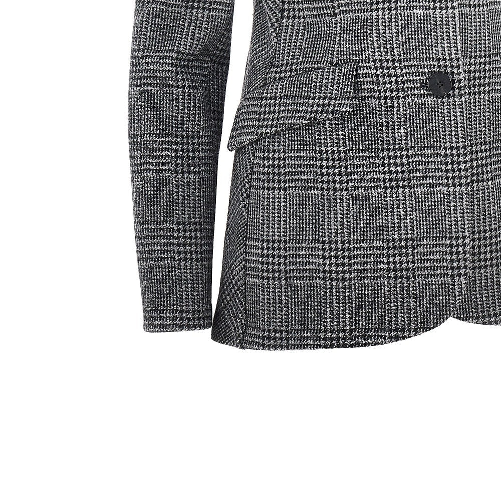 prince of wales single-breasted jacket