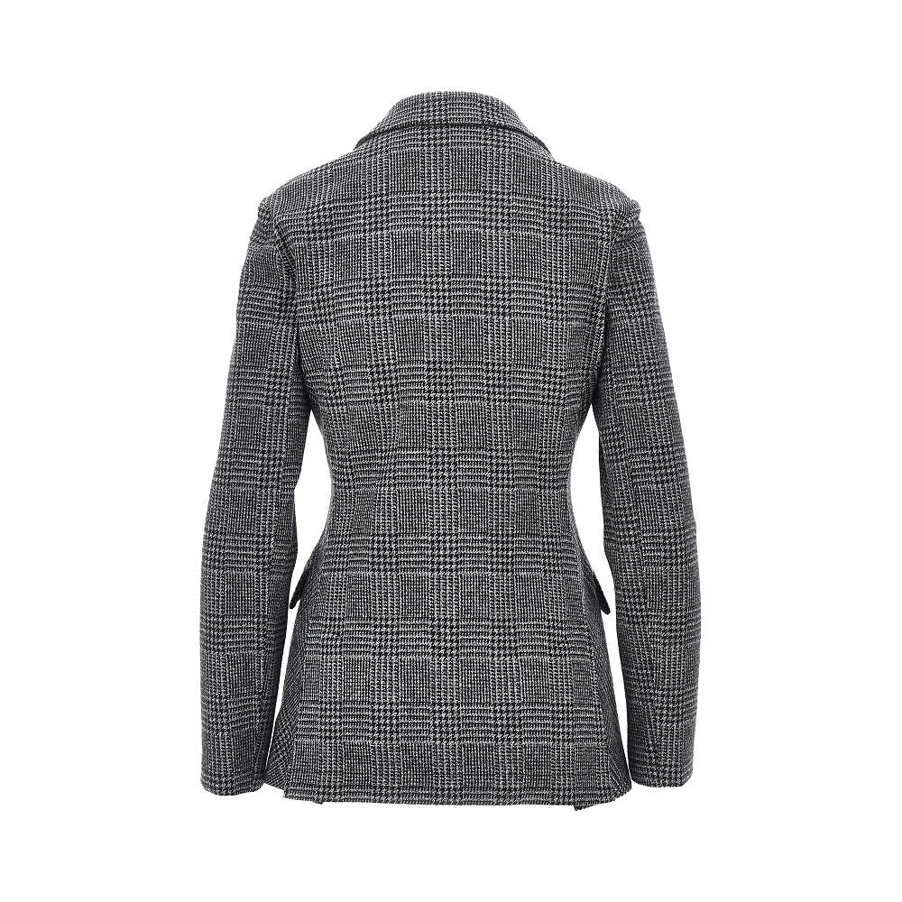 prince of wales single-breasted jacket