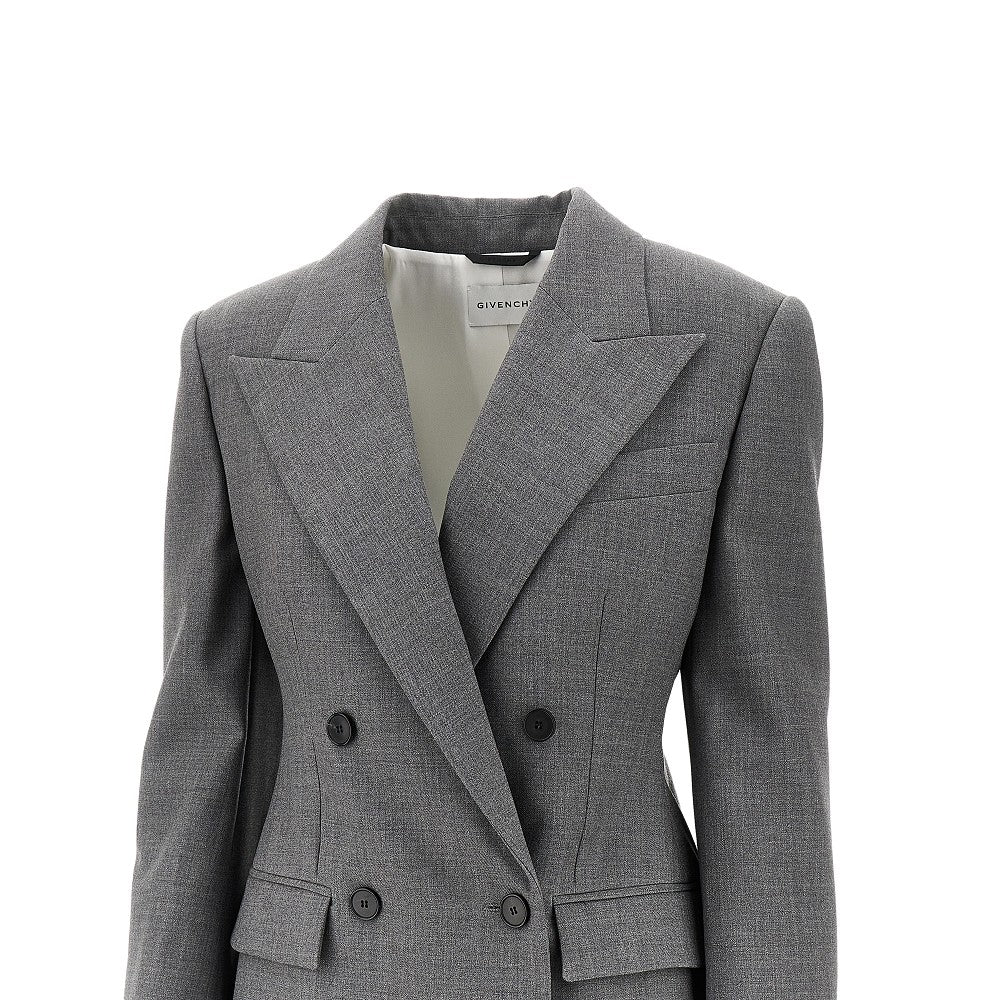 GIVENCHY 40 single-breasted jacket with padded shoulders