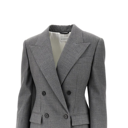 GIVENCHY 40 single-breasted jacket with padded shoulders