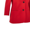 single-breasted jacket with 3/4 sleeves