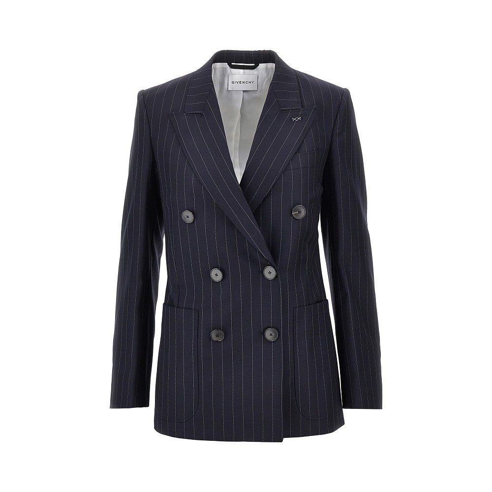 GIVENCHY 36 pin-striped wool double-breasted jacket