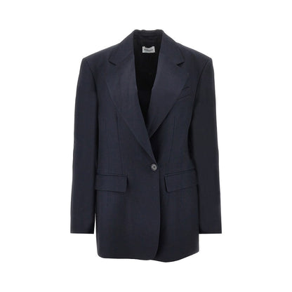 P.A.R.O.S.H. M raisa linen-blend oversized jacket