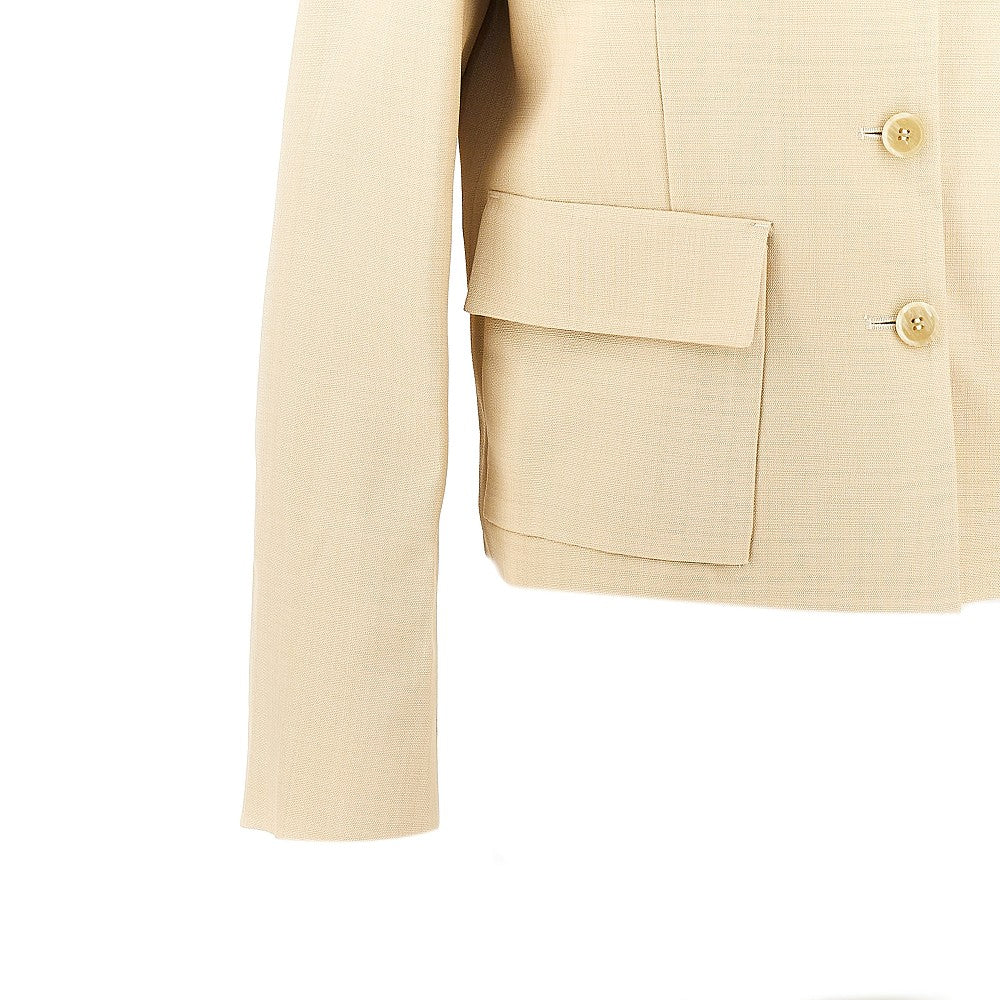 P.A.R.O.S.H. M rania single-breasted canvas jacket
