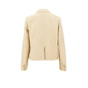 rania single-breasted canvas jacket