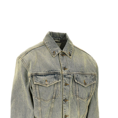 ENTIRE STUDIOS S exaggerated shoulders denim jacket