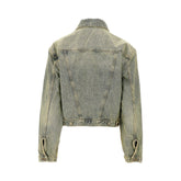 ENTIRE STUDIOS S exaggerated shoulders denim jacket