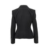 slim fit gabardine single-breasted jacket