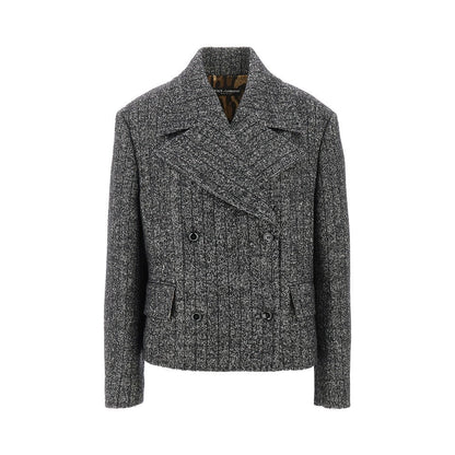 DOLCE&amp;GABBANA 40 pinstriped wool-blend double-breasted jacket