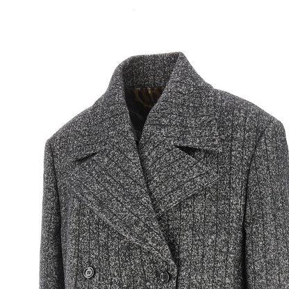 DOLCE&amp;GABBANA 40 pinstriped wool-blend double-breasted jacket