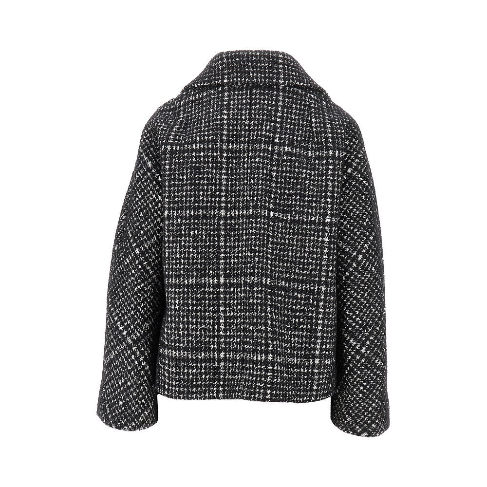 DOLCE&amp;GABBANA 40 houndstooth wool-blend jacket