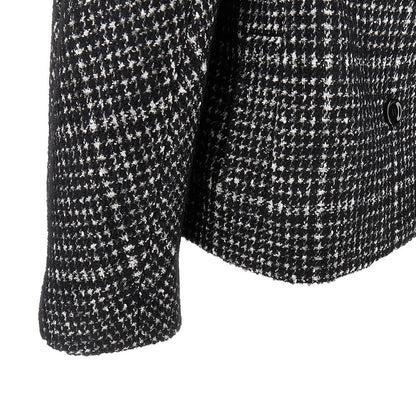 DOLCE&amp;GABBANA 40 houndstooth wool-blend jacket