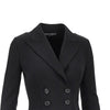 stretch wool fitted double-breasted jacket
