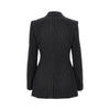 pinstriped wool double-breasted jacket
