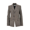 houndstooth single-breasted jacket