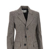 houndstooth single-breasted jacket