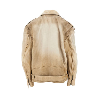 GOLDEN GOOSE S phoebe oversized leather jacket