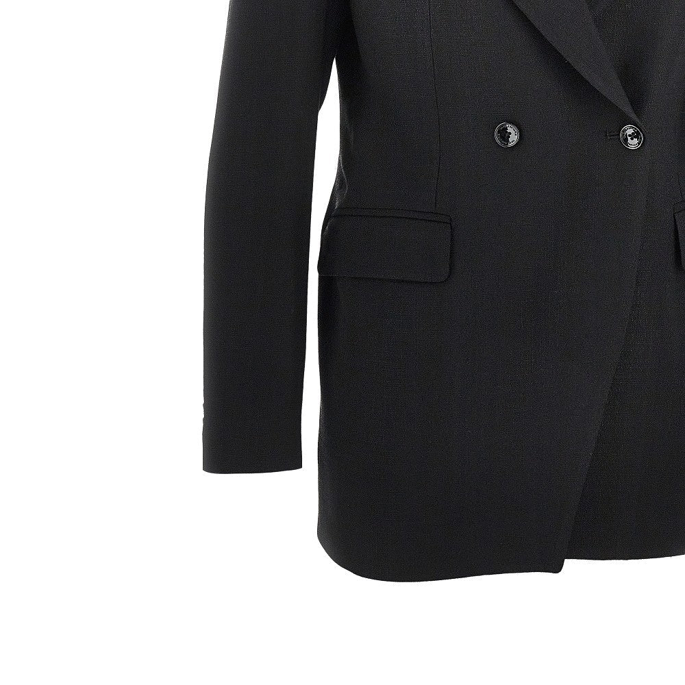 TAGLIATORE 40 astra double-breasted canvas jacket