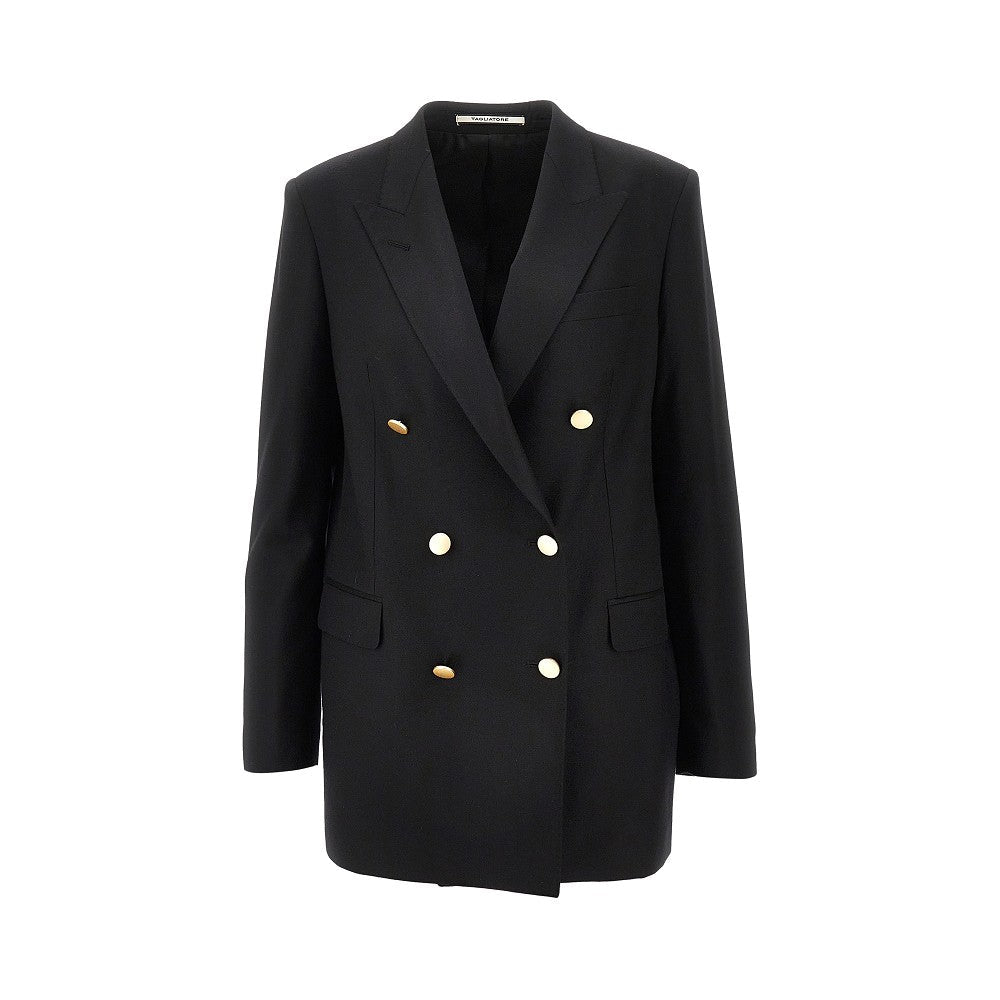 TAGLIATORE 46 jasmine houndstooth double-breasted jacket