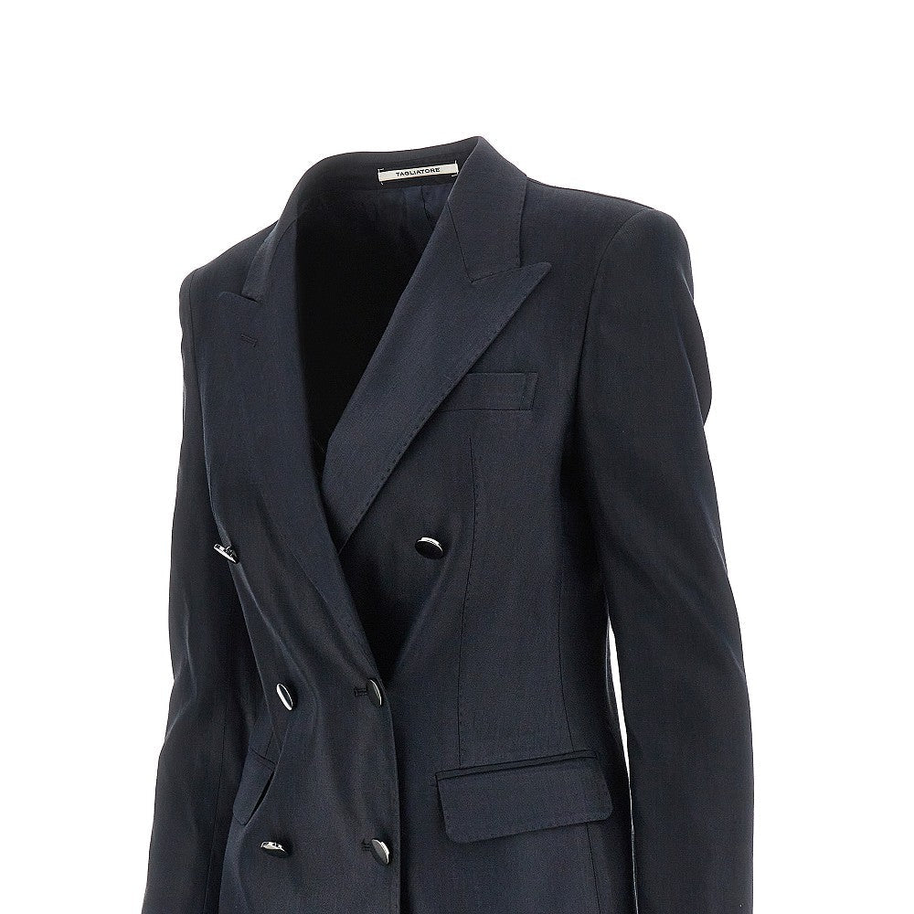 TAGLIATORE 44 parigi linen-blend double-breasted jacket