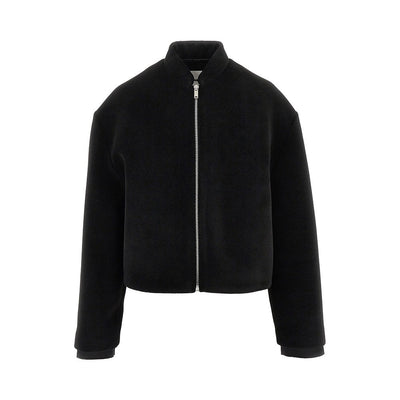 velvet full-zip jacket