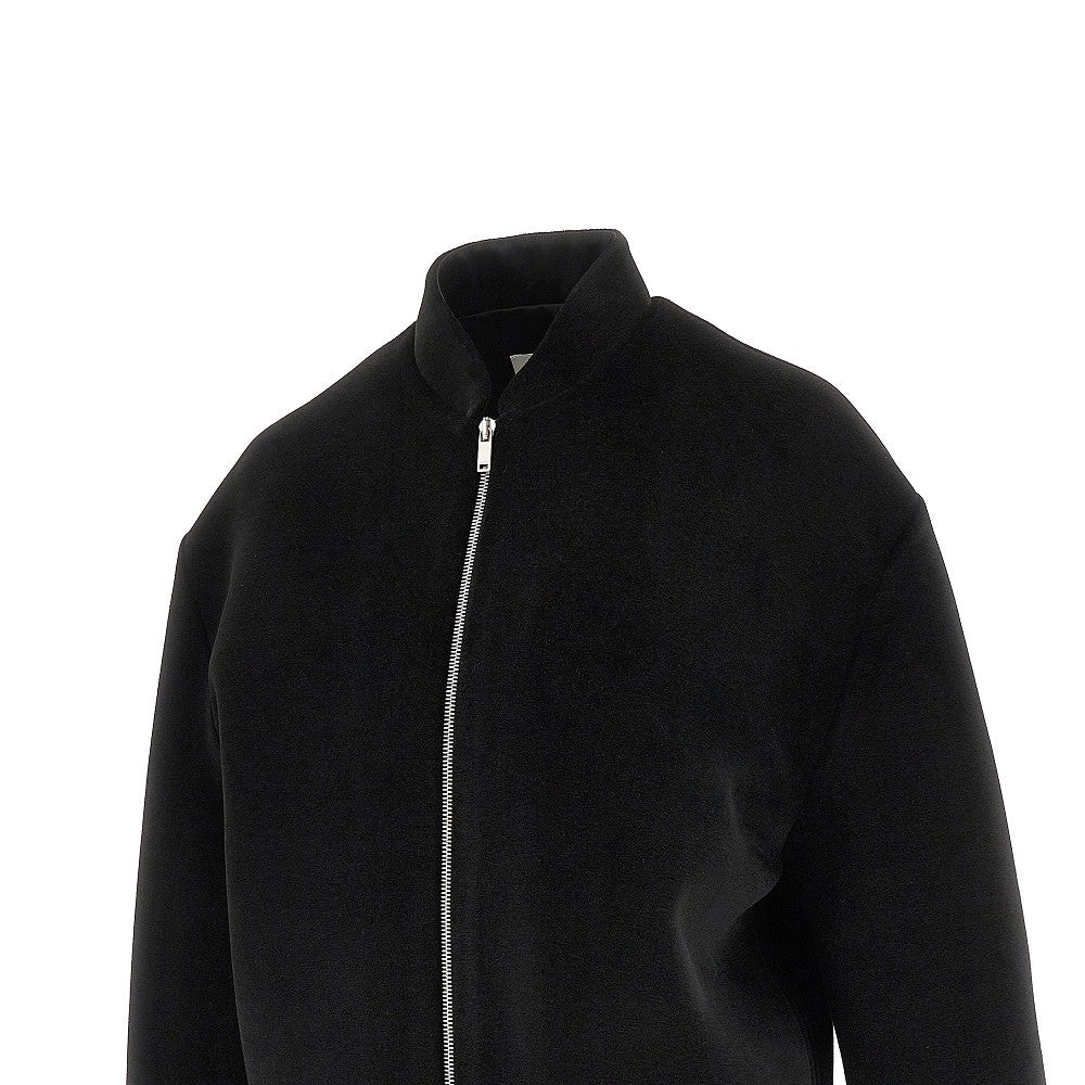 JIL SANDER 36 velvet full-zip jacket
