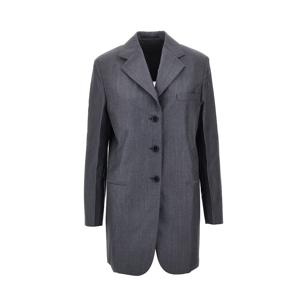 fil-à-fil wool tailored jacket