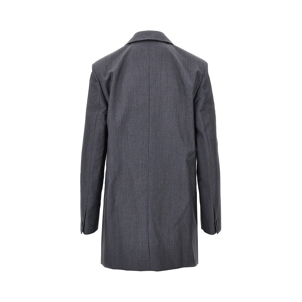 fil-à-fil wool tailored jacket