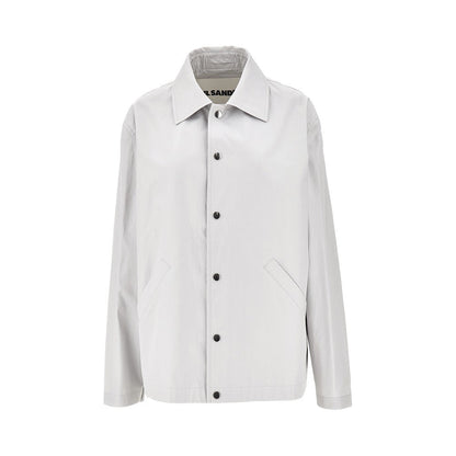 JIL SANDER S cotton taffetà blouson jacket with logo print