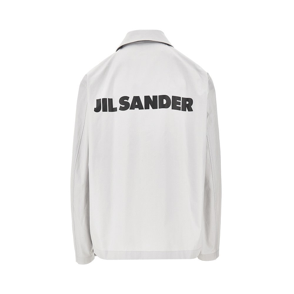 JIL SANDER S cotton taffetà blouson jacket with logo print