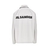 JIL SANDER S cotton taffetà blouson jacket with logo print