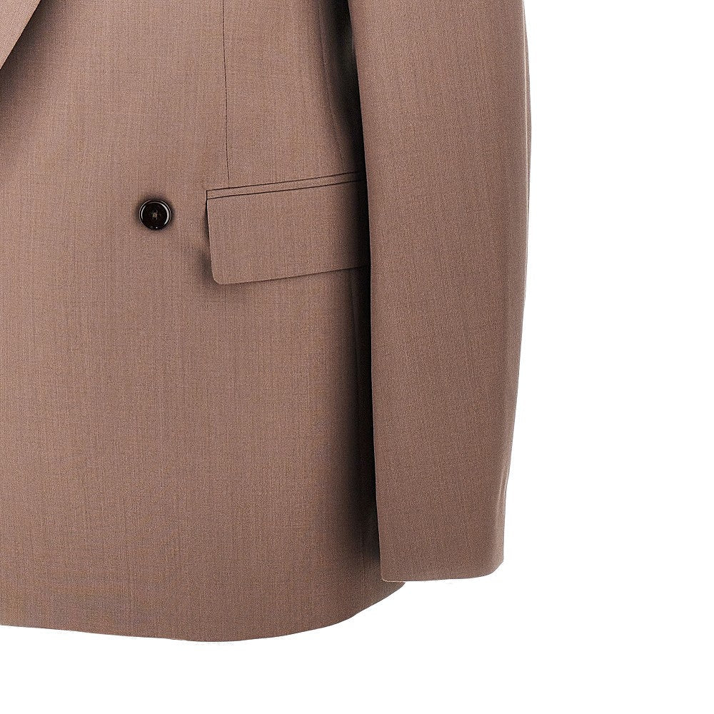 blend tropical wool double-breasted jacket