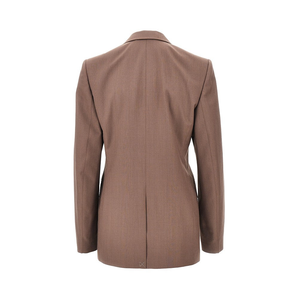 blend tropical wool double-breasted jacket