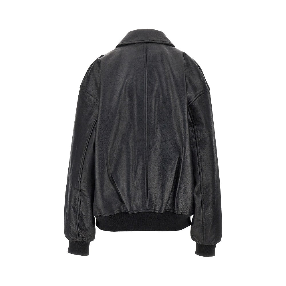 viper leather bomber jacket
