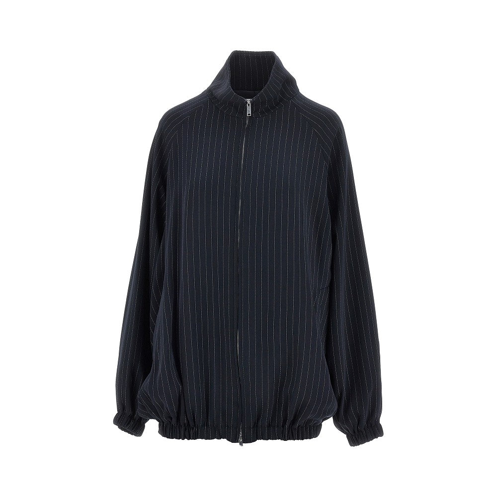 THE FRANKIE SHOP XS pinstriped twill baxter track jacket