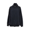 pinstriped twill baxter track jacket