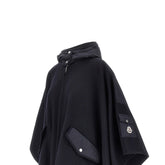 MONCLER OS wool-blend cape with nylon details