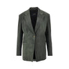 astro light satin single-breasted jacket