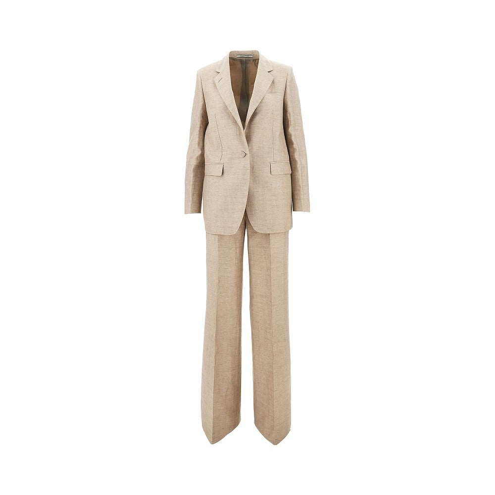TAGLIATORE 44 adrianne linen-blend tailored suit